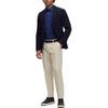 HUGO BOSS Shirts Men's Dark Blue Lapel Moderate Other 50488863-407