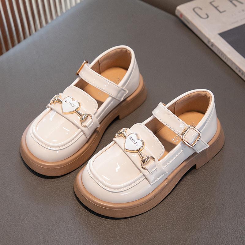 Обувь из кожи для девочек на вечеринку, свадьбу, черные туфли для выступлений, модные детские туфли принцессы Мэри Джейн на толстой подошве