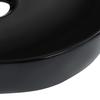 Wash Basin 42.5 x 42.5 x 14.5 cm Ceramic Black