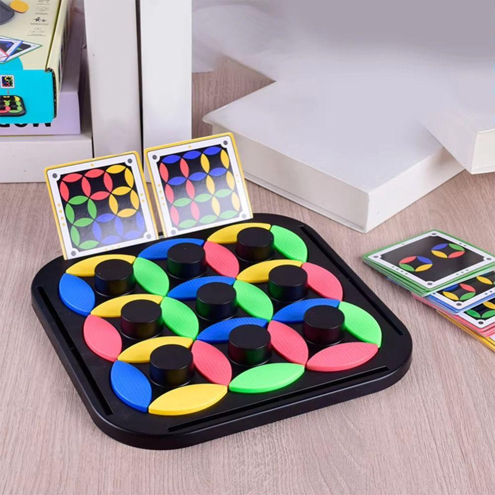 Multiplayer Tangram Educational Toys Brain Teasers Color Matching Board Game Gifts