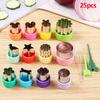 25 шт./компл. овощерезка для фруктов пресс-типа мини печенье фрукты кондитерские штампы формы для выпечки пищевые гаджеты аксессуары