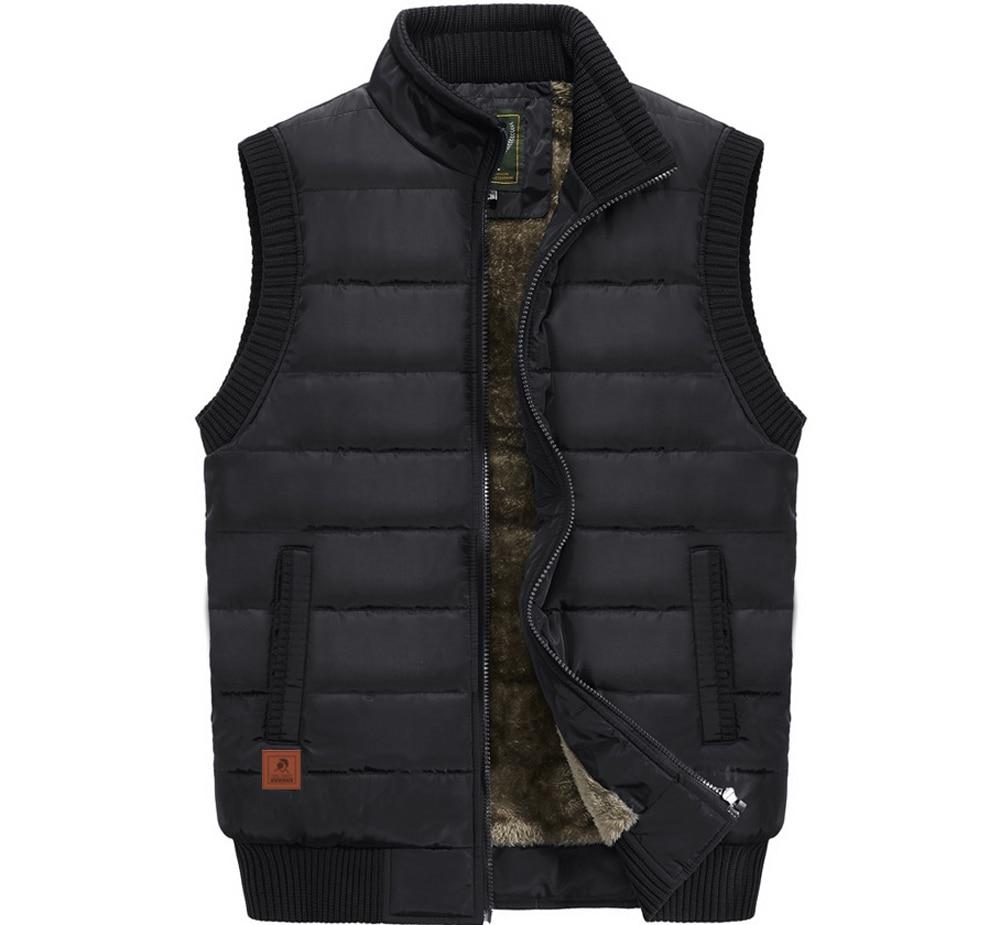 Мужская куртка, жилет без рукавов, зимний мужской флисовый теплый жилет, пальто, мужской воротник-стойка, армейские утепленные жилеты, одежда 6xl