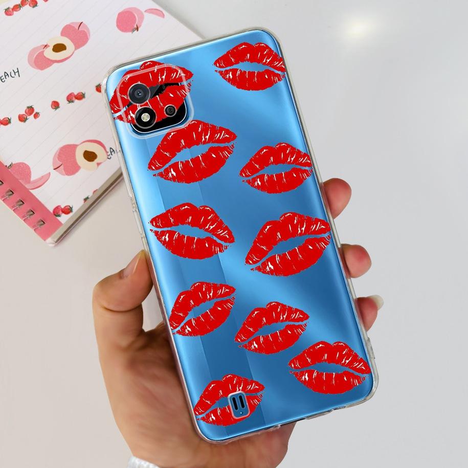 Для чехла Realme C11 2021 Чехол Модный Мраморный Сердце Любви Силиконовый Мягкий ТПУ Задняя крышка телефона Для Realme C11 RMX2185 C20 C20A Capa