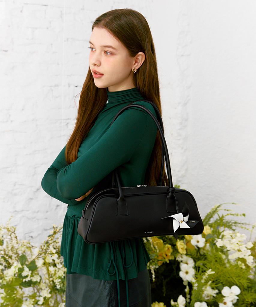 Clave Ruby Black Shoulder Bag