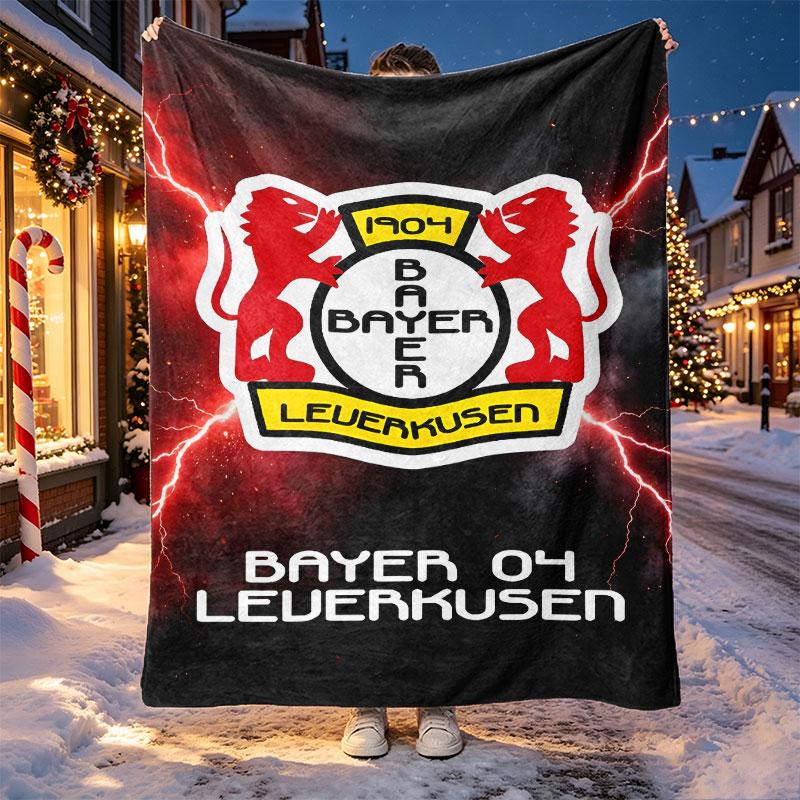 Bayer 04 Leverkusen Pattern Blanket for Home Decoration, Bed, Sofa, Car Travel, Camping, Suitable for All Seasons, Birthday Christmas Gift