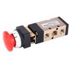 MV 10A Pneumatic Mechanical Valve 2 Position 5 Way Spring Return Push Button 1 4in PT Reversing Valve