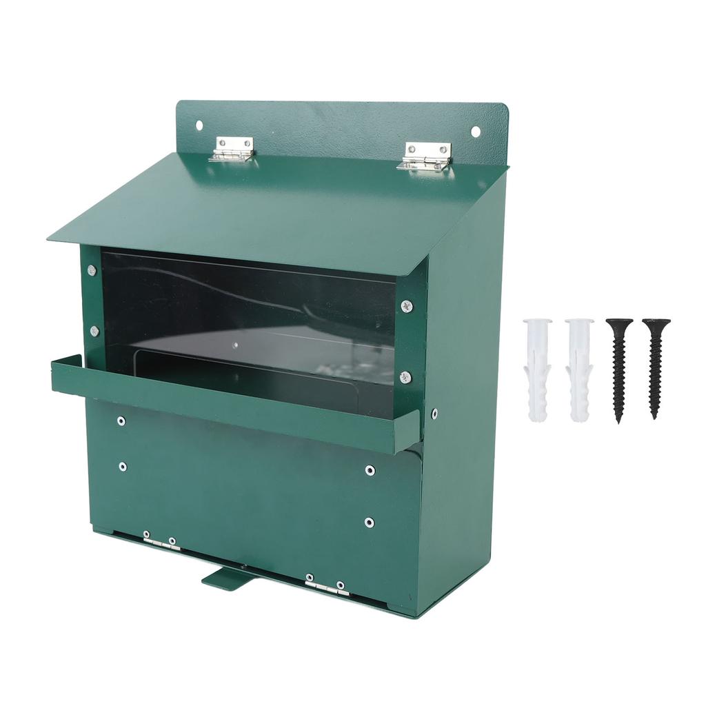 Металлическая кормушка для белок с прозрачной акриловой пластиной, стол для пикника для питомцев, собранный кормовой ящик для уличного сада