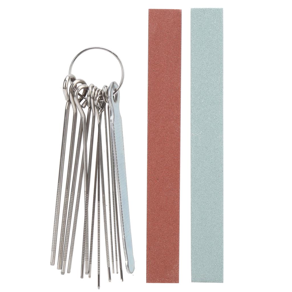 Guitar Polishing Tool Nut Saddle Grooves Sanding Files Stone Musical Instrument Maintain KitM02802