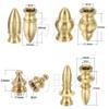 Brass M10 Flat Top Decorative Table Lamp Connector Nut