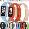 Спортивный силиконовый ремешок для умных часов Xiaomi Band 9 Active, полноразмерный, мягкий браслет, ремешок для Redmi Band 3, аксессуар