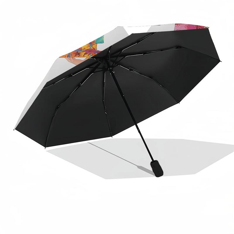 Gift, Automatic Opening and Closing Umbrella, Compact Travel Umbrella, Lightweight and Portable, Suitable for Beach Commuting Business Ide