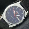 ВИНТАЖНЫЕ ВОССТАНОВЛЕННЫЕ ЧАСЫ SEIKO 5 AUTOMATIC 6309A ЯПОНИЯ МУЖСКИЕ С СИНИМ ЦИФЕРБЛАТОМ a441286-5