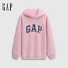 GAP Unisex Embroidered Logo Fleece Hoodie
