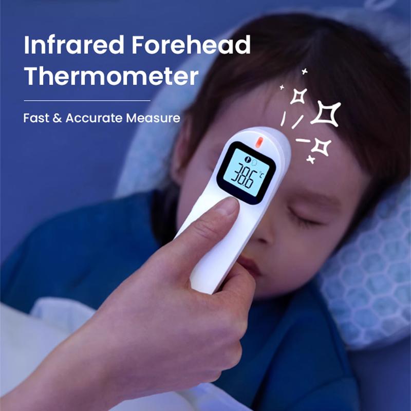 Philips Инфракрасный лобный термометр Двойные звуковые и световые напоминания об аномальной температуре тела Функция памяти Бесшумный режим Большой светодиодный HD-экран