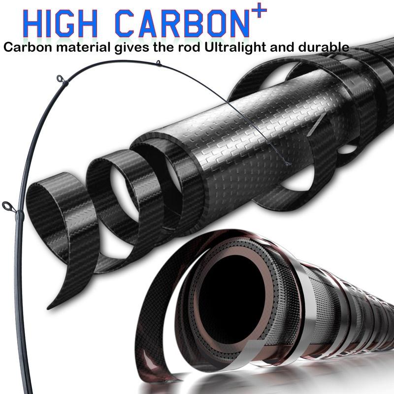 Telescopic Fishing Rod 12+1BB Baitcasting Reel Bass Freshwater Saltwater Outdoor Travel Fishing Tackle Rod Combo