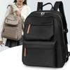 Women's Lightweight Backpack Large Capacity Travel Backpack Solid Color Student Schoolbag