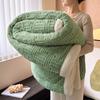 Thickened Jacquard Comfortable Cotton Fleece Lamb Fleece Blanket Warm Milk Fleece Bed Sheet Sofa Blanket Nap Blanket Quilt
