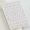 3D Dazzling Face Rhinestone Sticker Aurora Iridescent Rhinestone Sticker  Body Decals