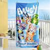 Bluey Customizable Name Beach Towel Soft Durable Quick-Dry Portable for SwimmingBeachCamping Travel Beach AccessoriesGym