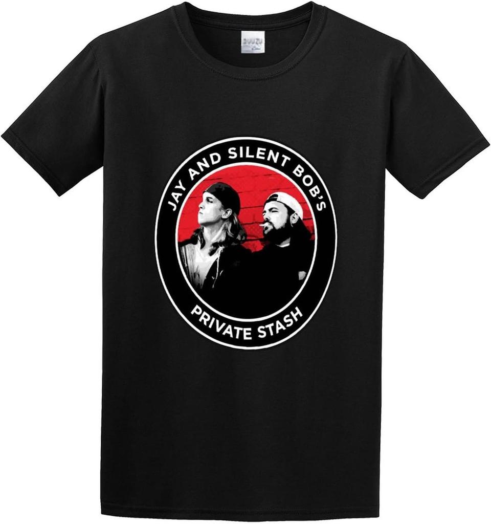 Men's Jay and Silent Bob Logo T Shirt Black