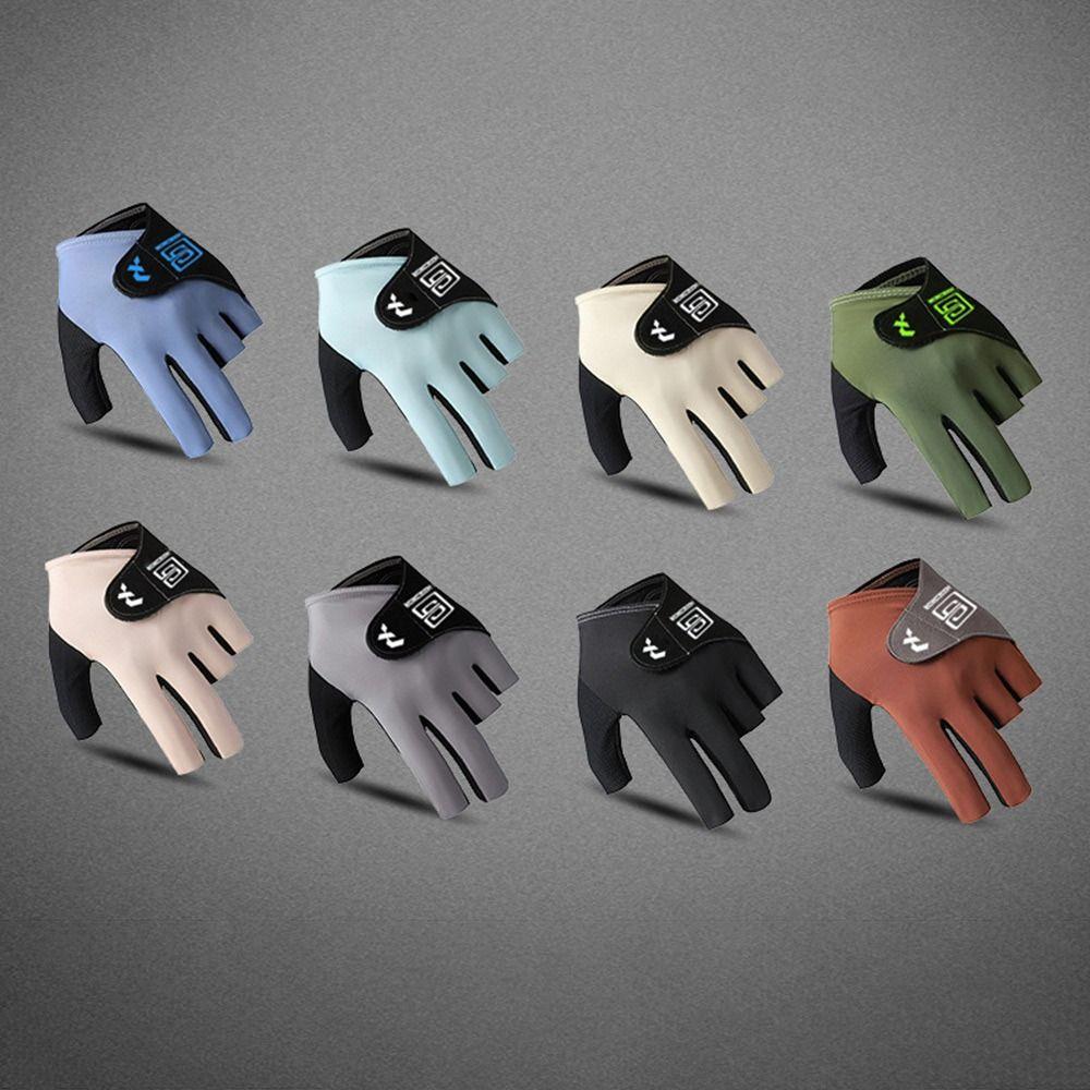 Left Hand Half Fingers Glove Elastic Snooker Billiard Glove Billiards Glove  Fitness Accessories