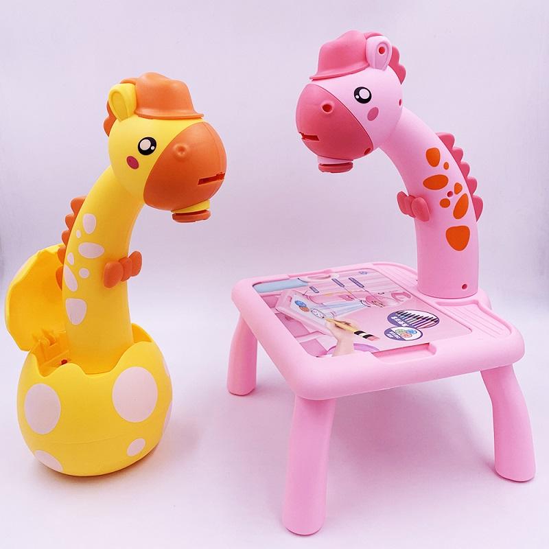 Мини светодиодный проектор, художественный настольный светильник для рисования, игрушка для детей, доска для рисования, небольшой стол, обучающий инструмент для рисования, ремесло