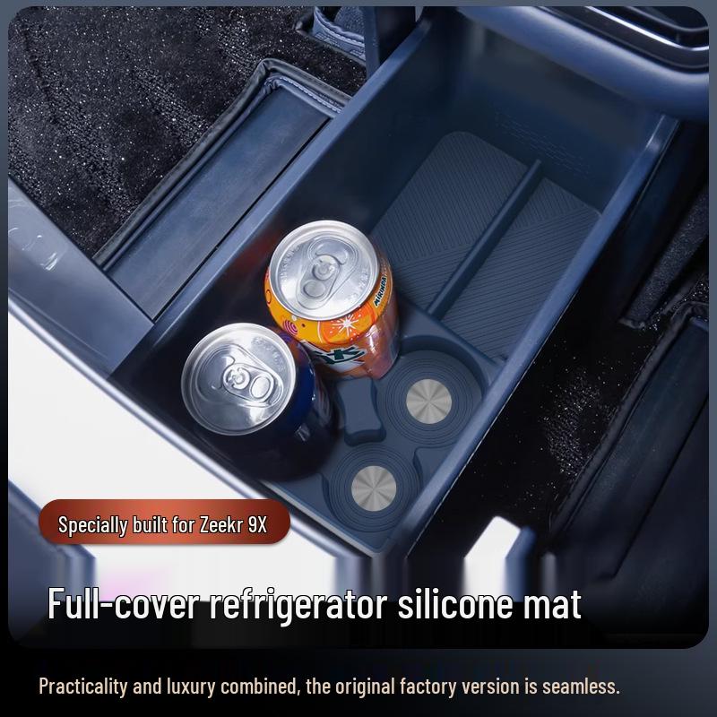 Silicone Pad for Zeekr 9X Refrigerator Cup Holder, Car Accessory