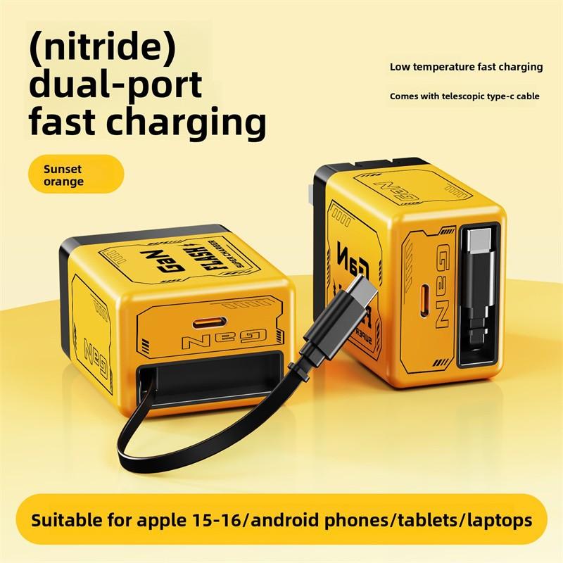 2In1 GaN Charger Scalable 120W Max Fast Charger Module With Type C USB Ports Lot