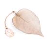1Pc Gold Metal Leaf Bookmark with Pendant for Book Paper Reading Clock