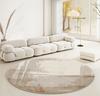 Modern Abstraction Carpets for Living Room Nordic Bedroom Decor Round Carpet Large Area Chair Floor Mat Home Study Non-slip Rug