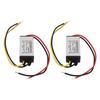 2pcs   to   voltage converter, 24V to 12V step-down power regulator for vehicles, boats, solar systems, IP68 sling, operating temperature -40-+80