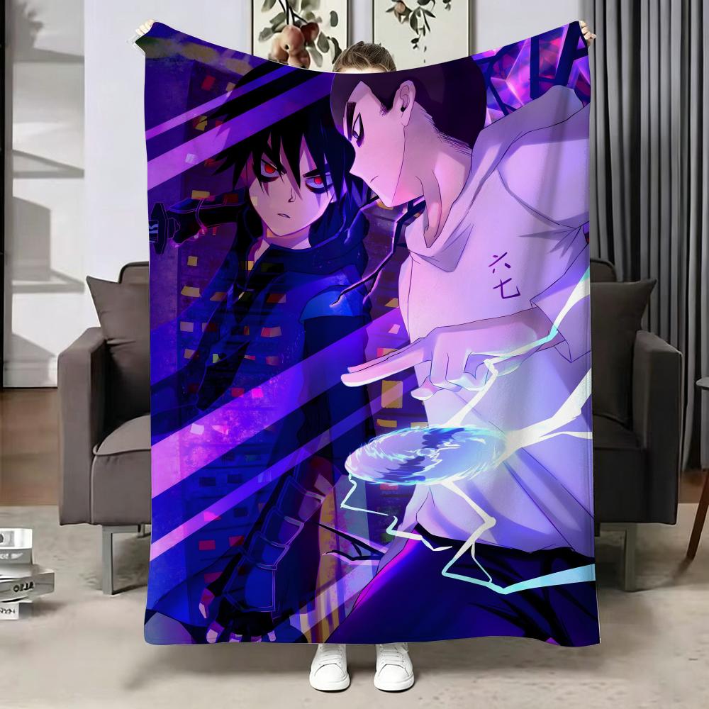 Anime SScissor SSeven Throw Soft Warm Flannel Blanket Multiuse Throw for Bed Sofa Office Air Conditioning Nap Blanket
