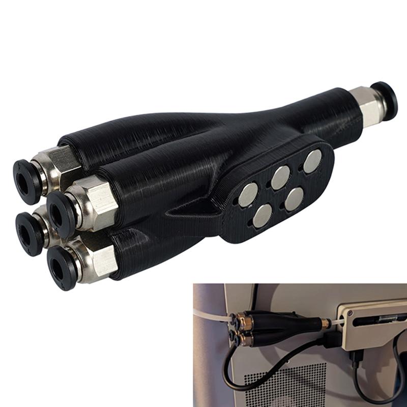 Для Bambu Lab Ams Connector 4-в-1 ПТФЭ адаптер трубный порт расширения 4 подачи многоцветный для Bambulab X1 X1C P1P P1S A1 A1Min