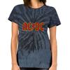 AC/DC Unisex Adult Dip Dye Logo T-Shirt