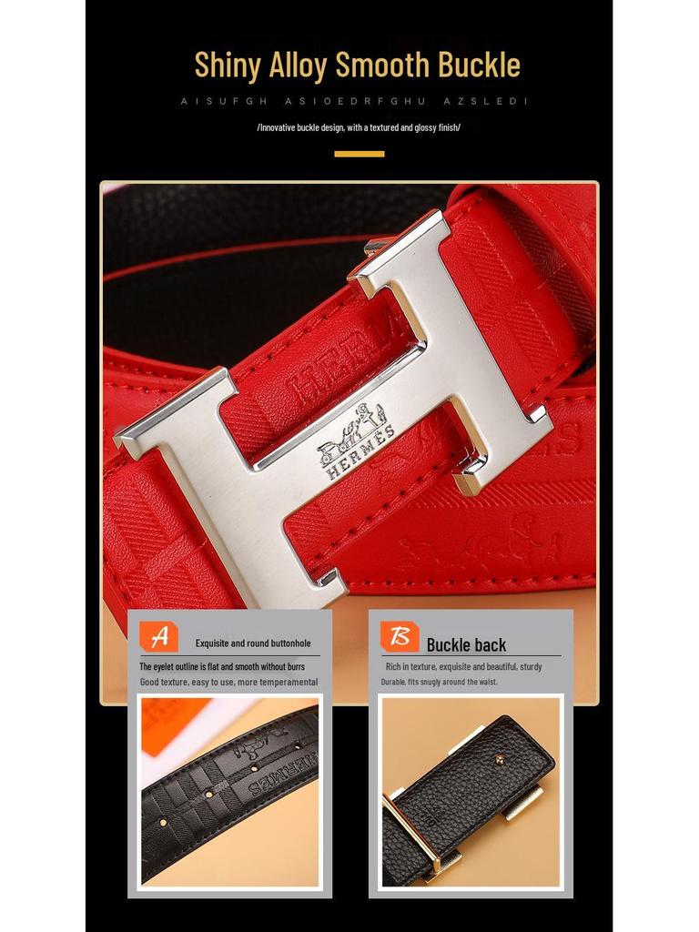 Мужской ремень 2025 года из ретро-кожи с автоматической пряжкой - Модный дизайн для молодежи