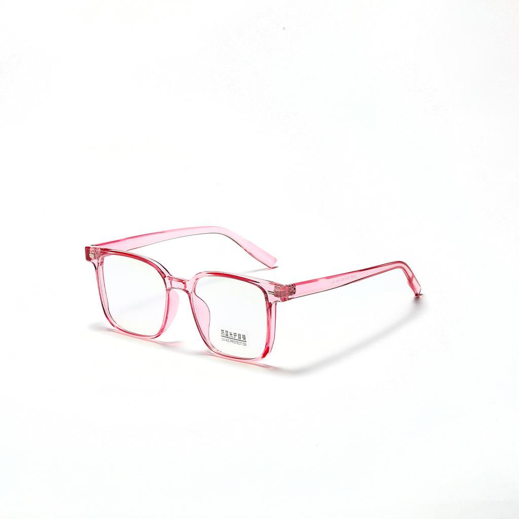 Очки цвета конфет квадратные литературный темперамент простое зеркало женская квадратная оправа очки оправа мужская плоская оправа зеркало