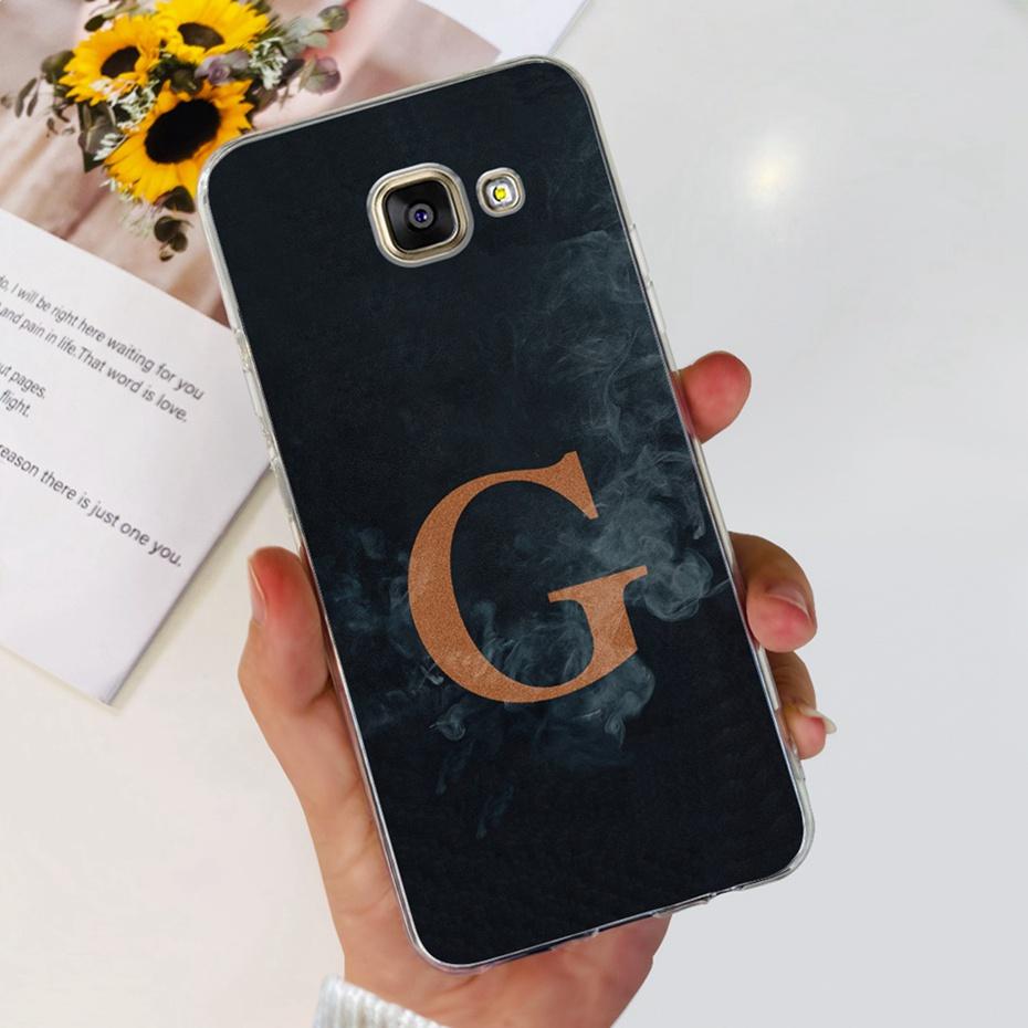 Чехол для телефона Samsung Galaxy A5 2016 / A5 2017 / A5 2015 Милый с буквами Мягкий силиконовый ТПУ чехол для Samsung A5 A 5 2016 2017