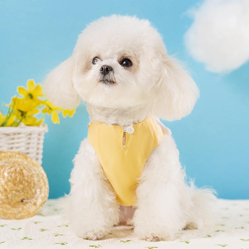 Popular dog clothes spring and summer new three-dimensional duck and duck dress teddy bear medium and small dog hair clothes
