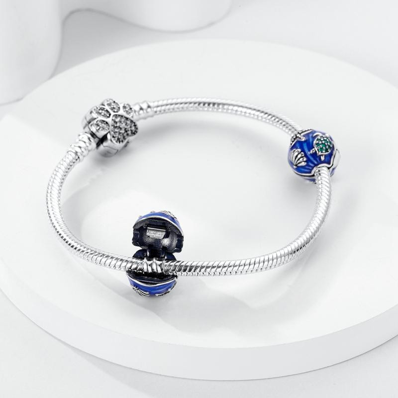 Silver Clasp 925 Silver Pave Clip Charms Colored Beads Stopper Safety Chain Fit Original Bangle Bracelet Jewelry Clip