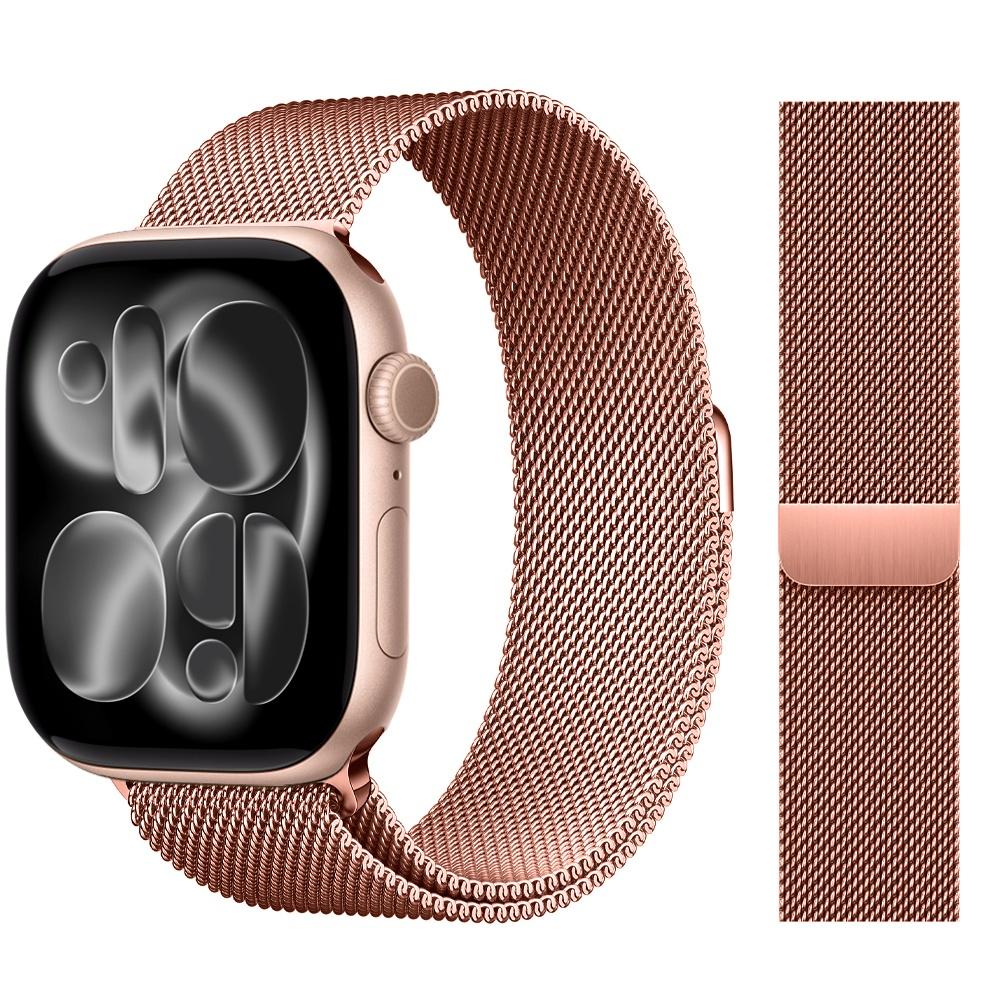 Миланская петля для ремешков Apple Watch 44 мм 46 мм 40 мм 45 мм 41 мм 42 мм браслеты iWatch серия 10 11 se 7 8 9 ultra 2 3