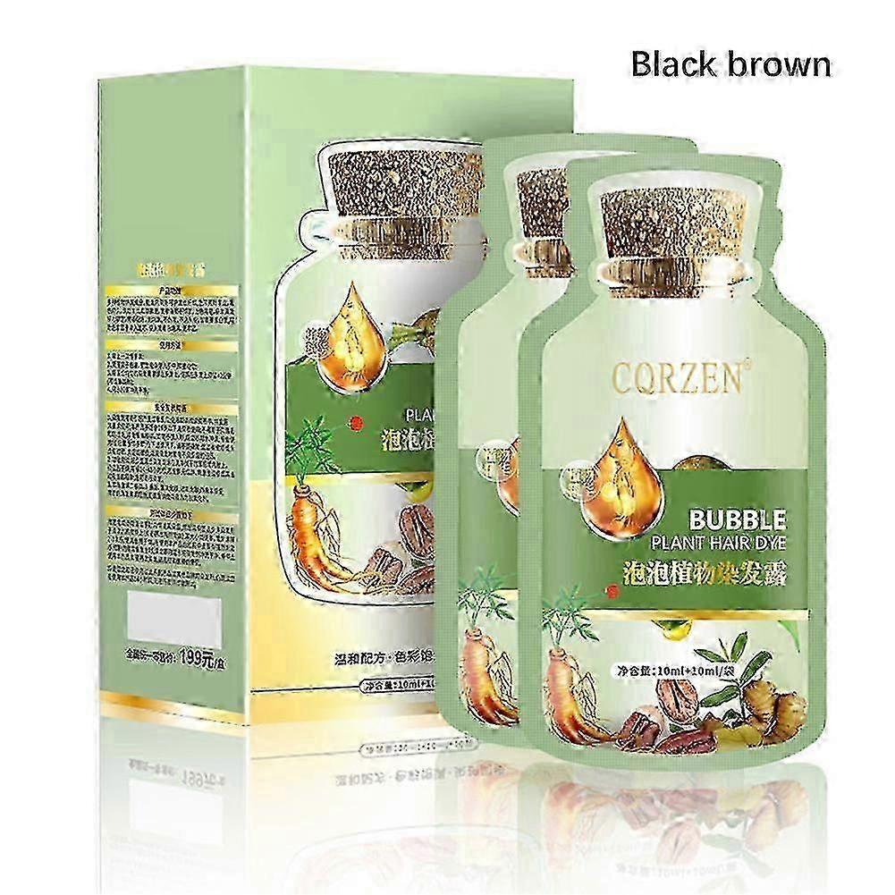 Natural Plant Bubble Hair Dye for Men & Women - 4 Color Options for Happy Hair Cream