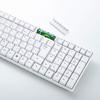 Sanwa Supply Wireless USB 109 Japanese Keyboard, Connection, Compact, Keys, Membrane, White, SKB-WL34SETW