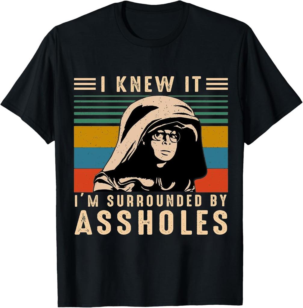 Retro Sci-Fi Humor Graphic T-Shirt for Men - Funny Space Parody Cotton Tee