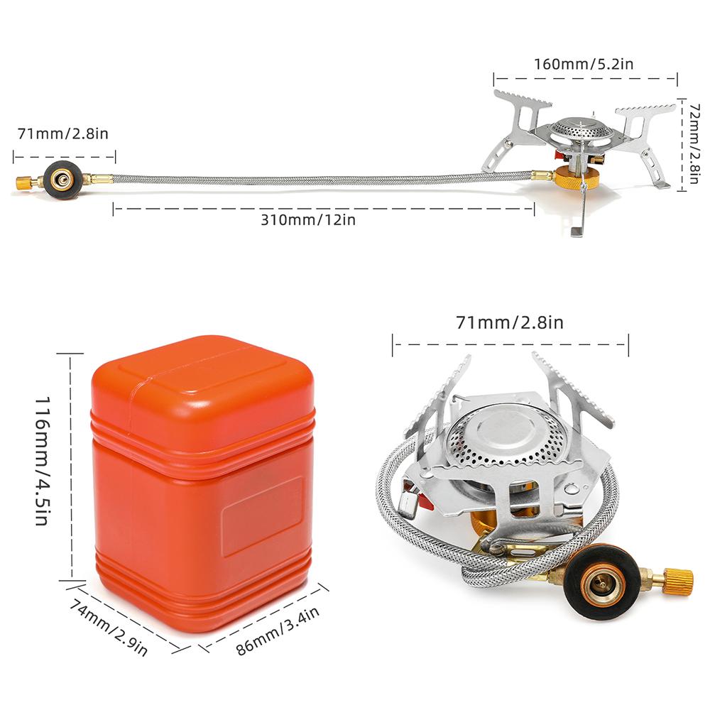 Газовая горелка 3500 Вт, газовая плита для кемпинга, портативная складная электронная разделенная плита, туристическое оборудование для приготовления пищи, пешего туризма