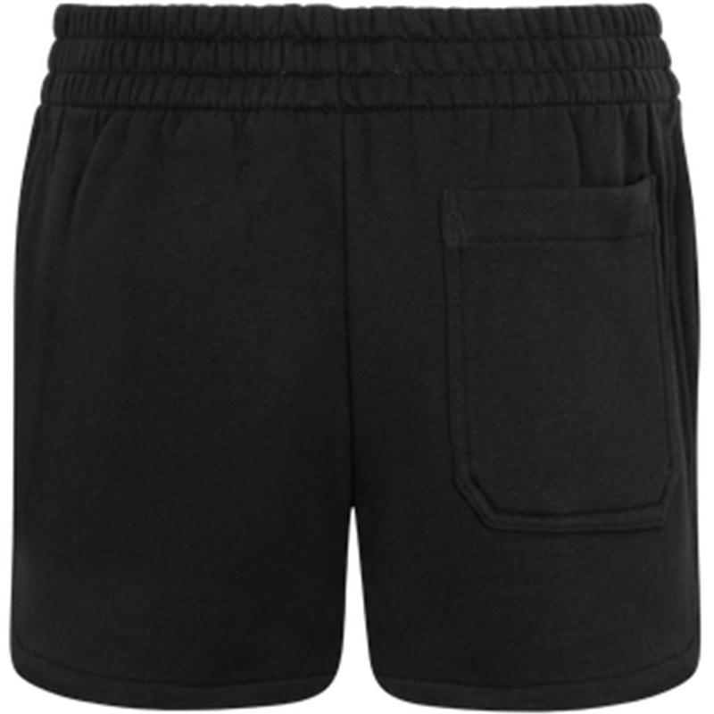 Calvin Klein Прямые шорты с вышитыми буквами и эластичным поясом, женские шорты черного цвета 40WI253BAE