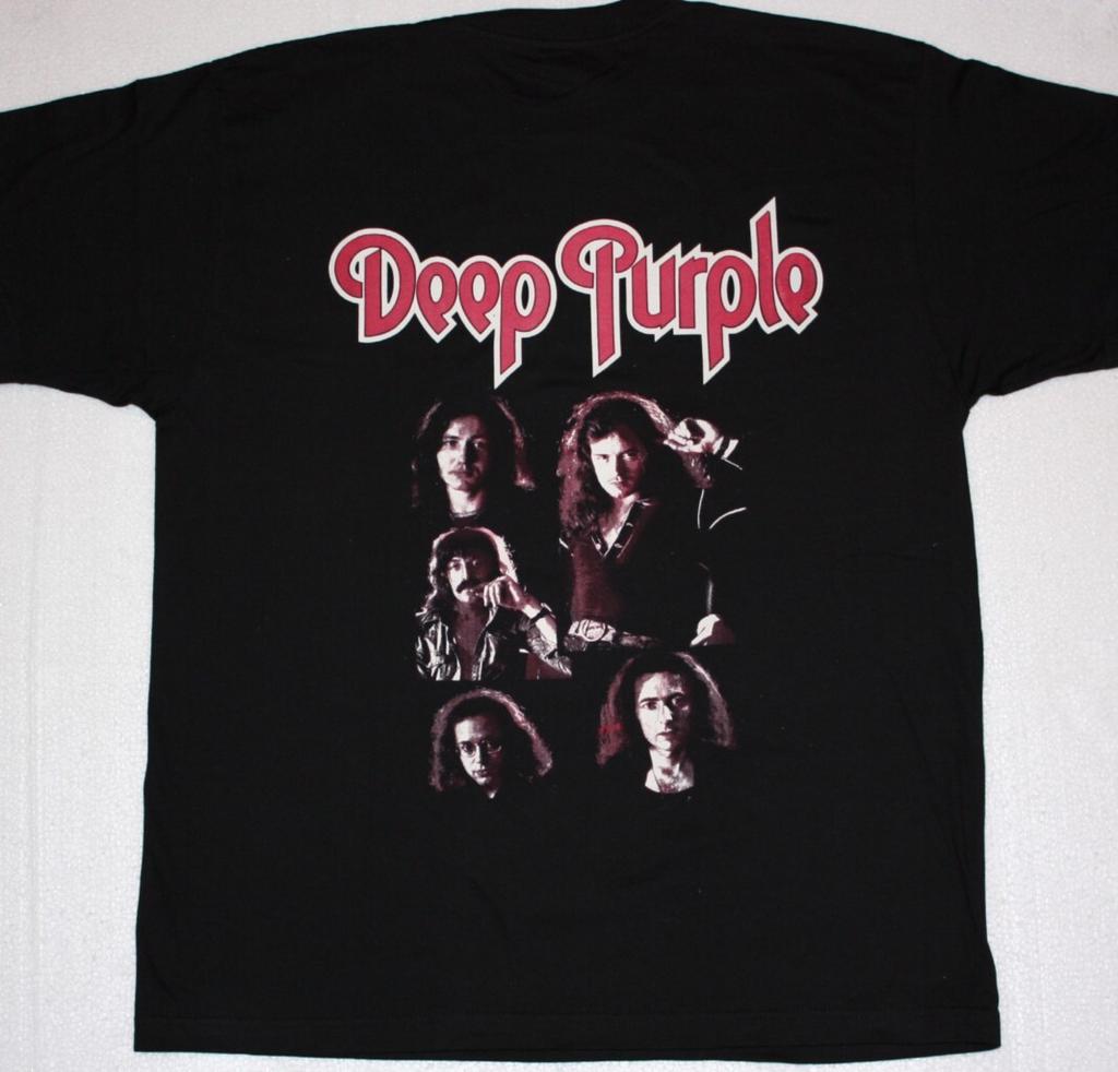 Deep Purple Band Legend Men T-shirt Black Cotton Tee Sizes S to 4XL