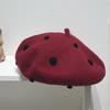Берет из чистой шерсти в французском стиле с 3D-декором в виде розы, женский, осенний, весенний, элегантный, модный, теплый, шляпа художника