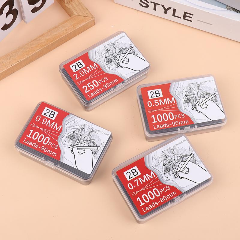 1000 шт. стержней для механического карандаша 0,5/0,7/0,9/1,3/2,0 мм Hb, устойчивых к поломке