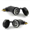 Для мотоцикла BMW Hella Розетка прикуривателя 5 В 3,3 А Портативный двойной USB адаптер питания Штекер с пылезащитной крышкой Для iPhone