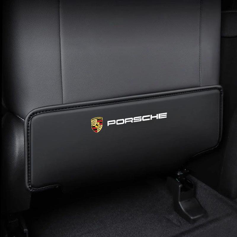AAV1 Car Seat Back Protector Mat Prevent Dirty Anti Kick Pad for Porsche 718 Cayenne Panamera 911 Macan Taycan Cayman Boxster Sticker